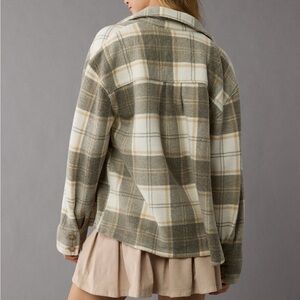NWT American eagle plaid shacket